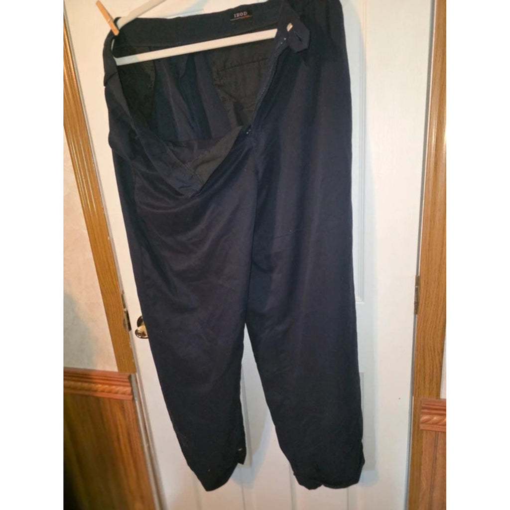 IZOD Mens Performance Golf Chino Pants 36x32 Navy Blue