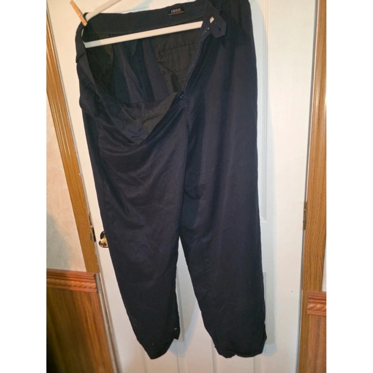 IZOD Mens Performance Golf Chino Pants 36x32 Navy Blue