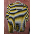 Carolina Colours Plus Striped Short Sleeve T-Shirt Yellow Navy White 26W 3X/4X