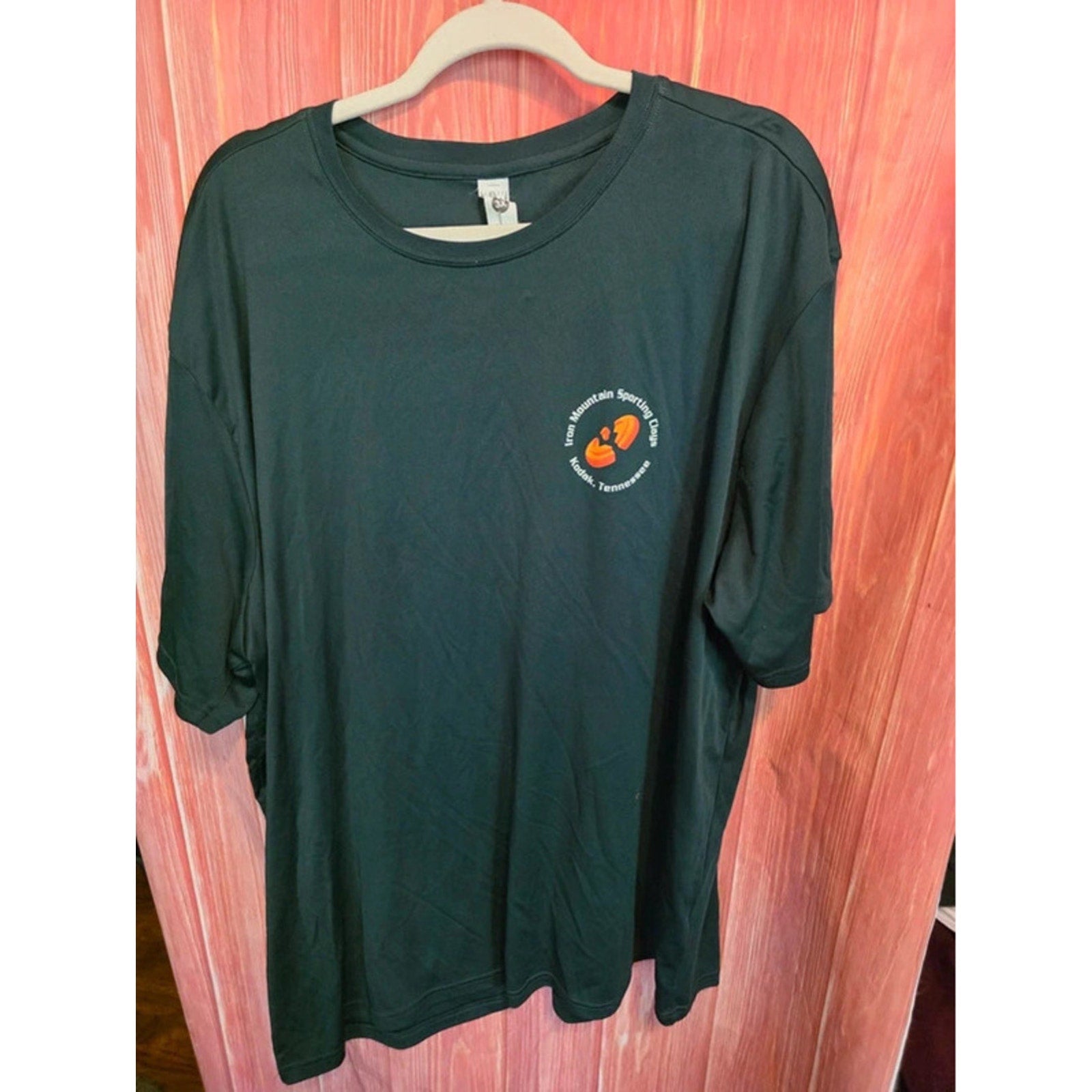 BAW Mens 3X Iron Mountain Sporting Clays Kodak TN Performance Shirt Dark Green