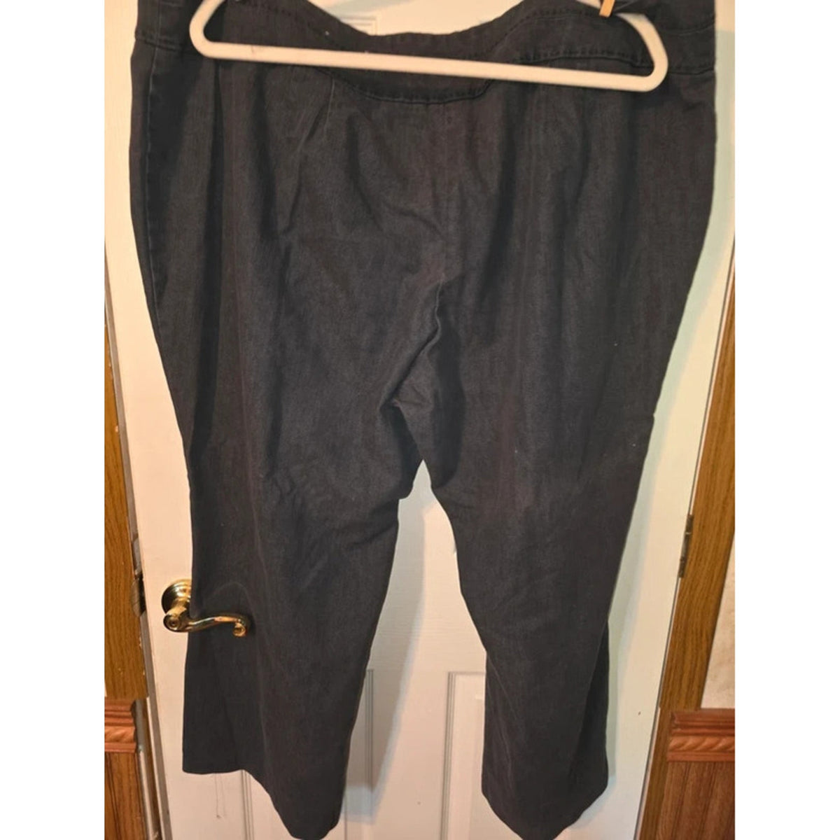 Cato Dark Wash Stretch Denim Trousers 24WP Petite Wide Leg Slacks
