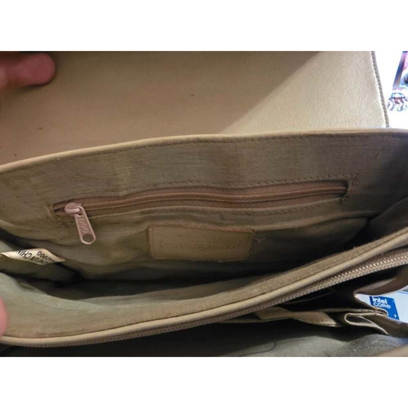 Vintage Jaclyn Smith Beige Crossbody Organizer Bag - 80s/90s Retro Wallet Purse