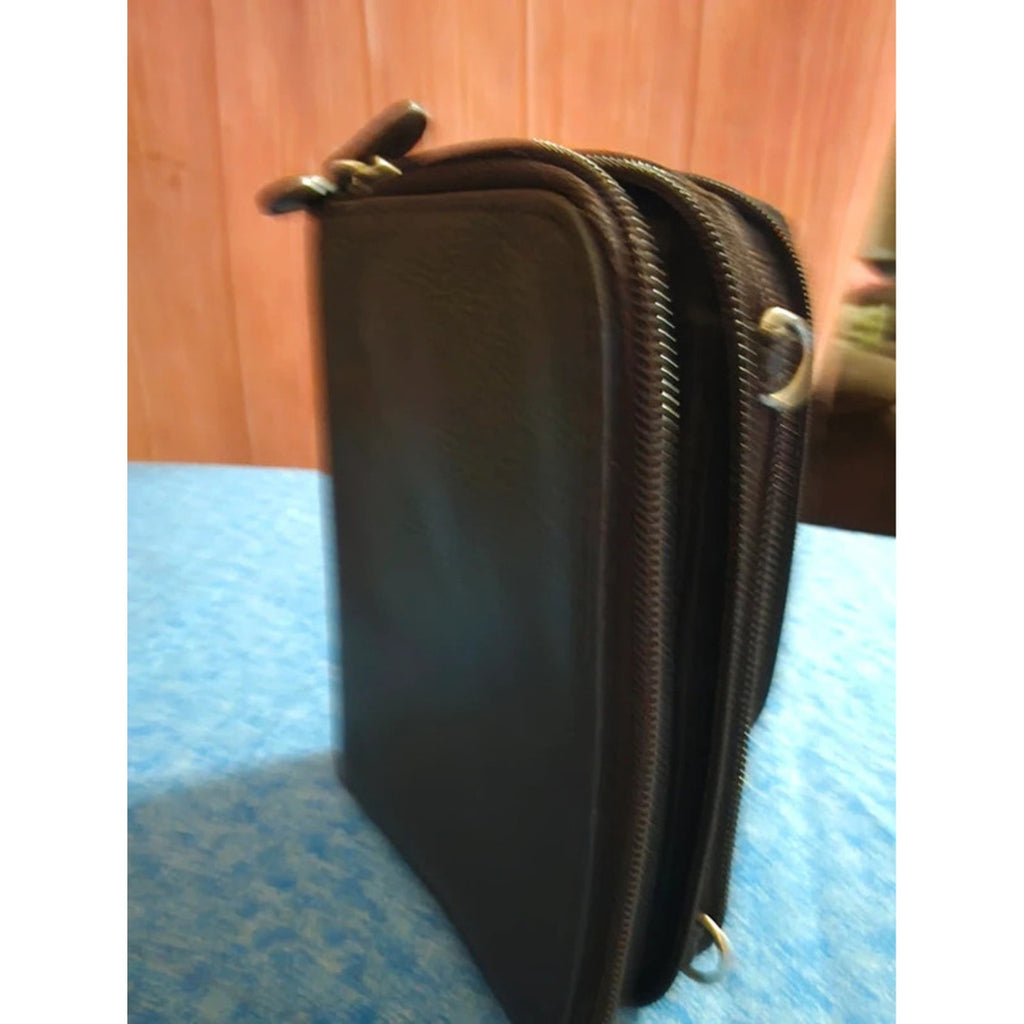 4 Vintage Leather Wallets Checkbook Organizer Snap Pocket Card Holder Set