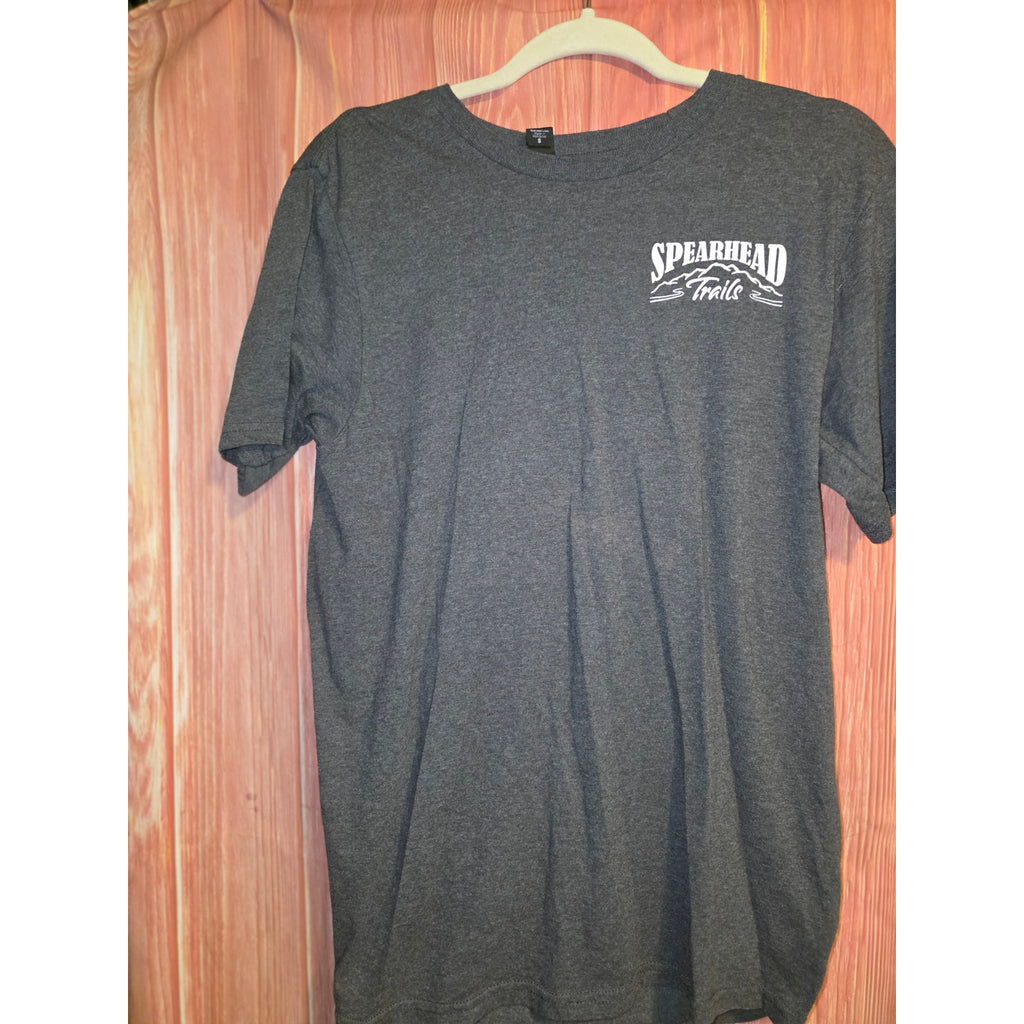 Trails VA Mens S Graphic T-Shirt Charcoal Heather Grey ATV UTV Offroad