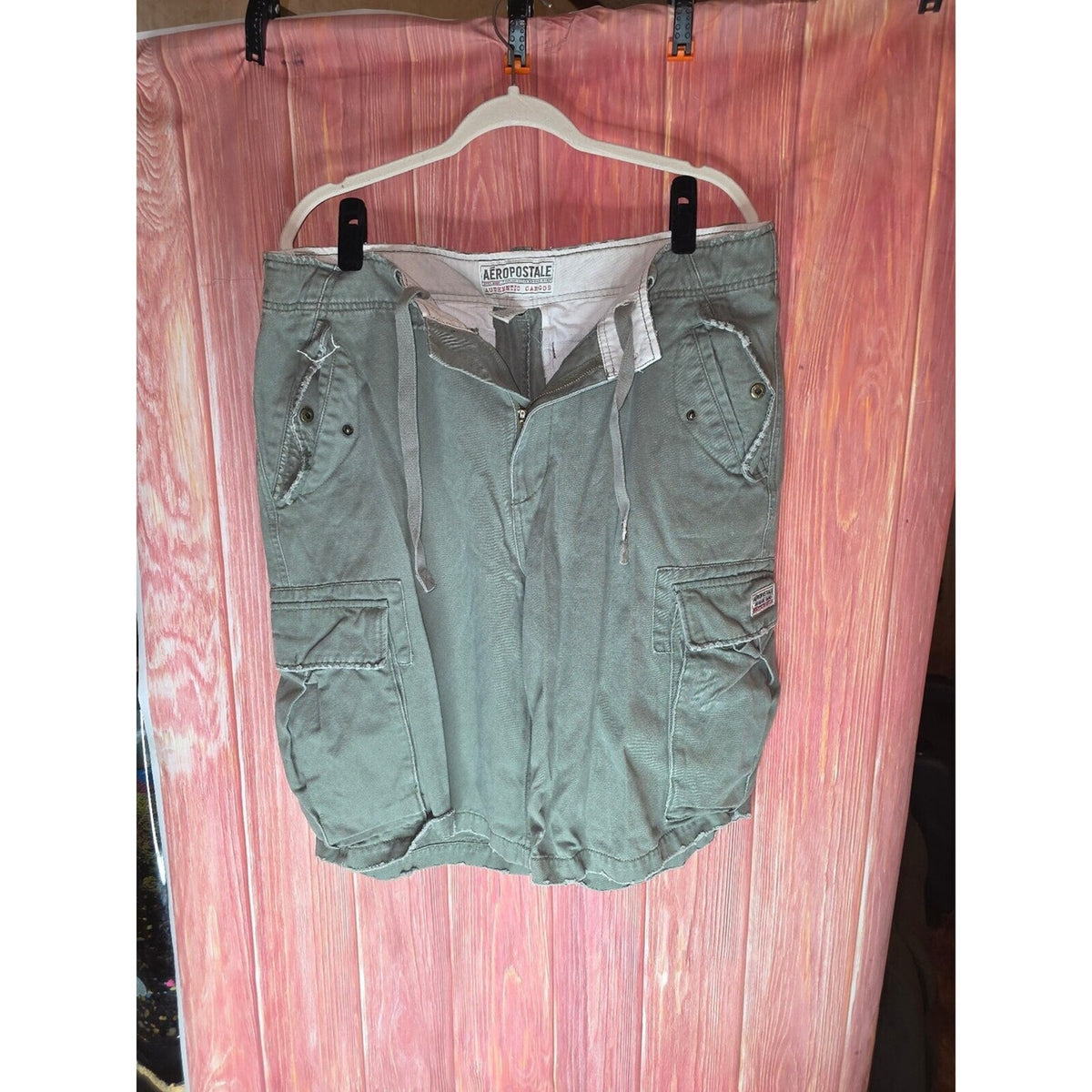 Aeropostale Authentic Cargos Men's Cargo Shorts Size 36 Green