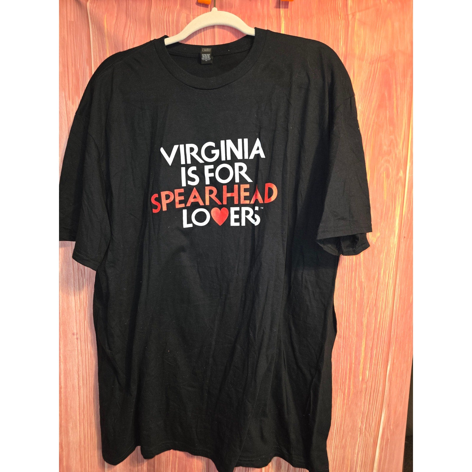 Virginia Is For Lovers Graphic T-Shirt Mens 2XL Black Anvil Heart Outdoor Tee