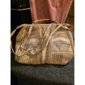 Vintage Cream Chenille Tapestry Patchwork Doctor Frame Satchel Shoulder Handbag