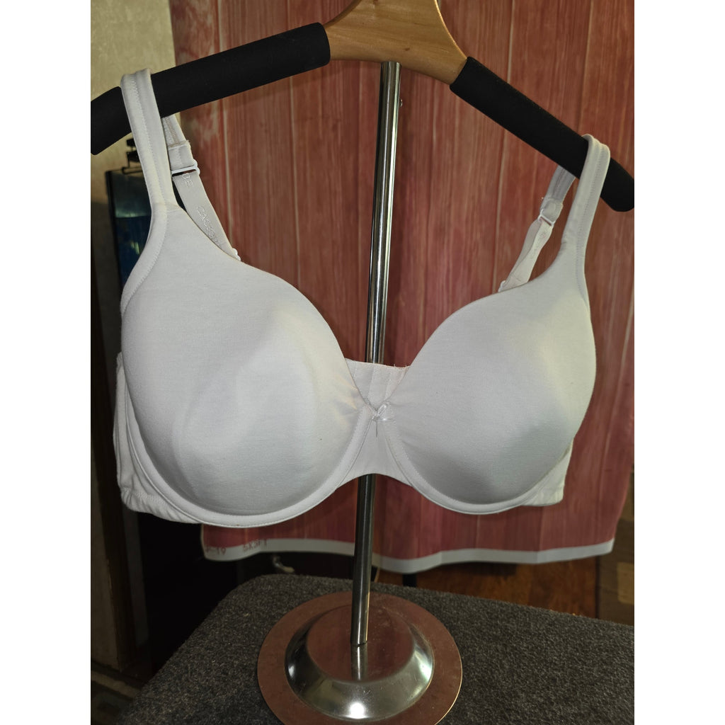 Cacique Lane Bryant White Padded Balconette Bra 46C (MSRP $55)