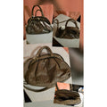 Elegant Embossed Satchel Crossbody Purse