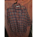 Carolina Colours Plus 18W Multicolor Tartan Plaid 100% Cotton Button Up Shirt
