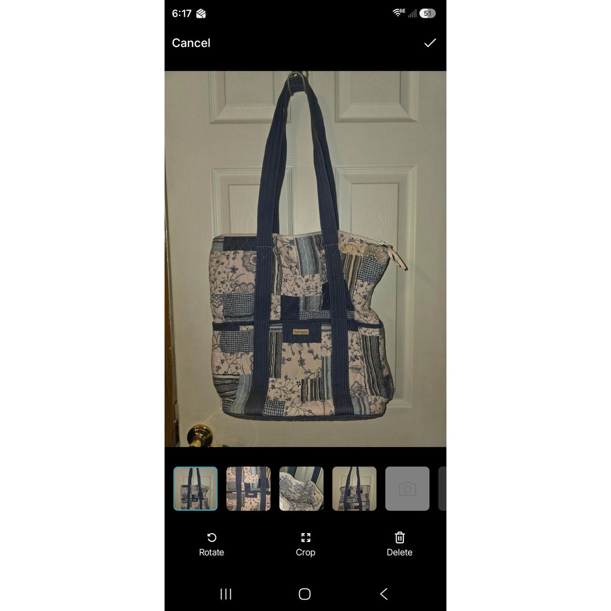 Charming Bellataylor Patchwork Quilted Everyday Tote Bag