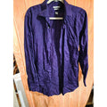 Van Heusen Lux Sateen Regular  Purple Dress Shirt Size 16.5 34/35