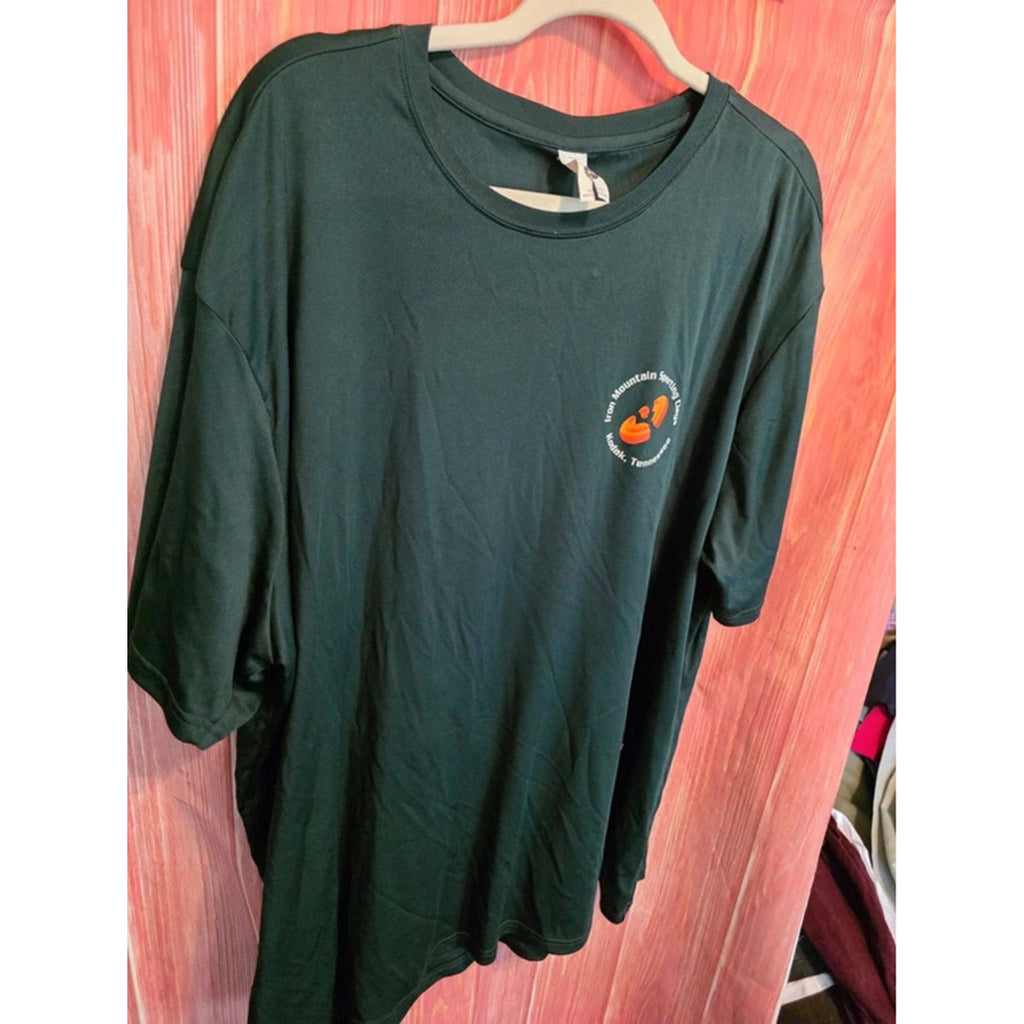 BAW Mens 3X Iron Mountain Sporting Clays Kodak TN Performance Shirt Dark Green