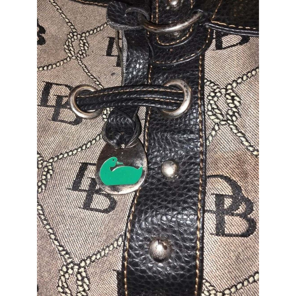 Vintage Dooney & Bourke DB Nautical Rope Monogram Shoulder Bag & Matching Wallet