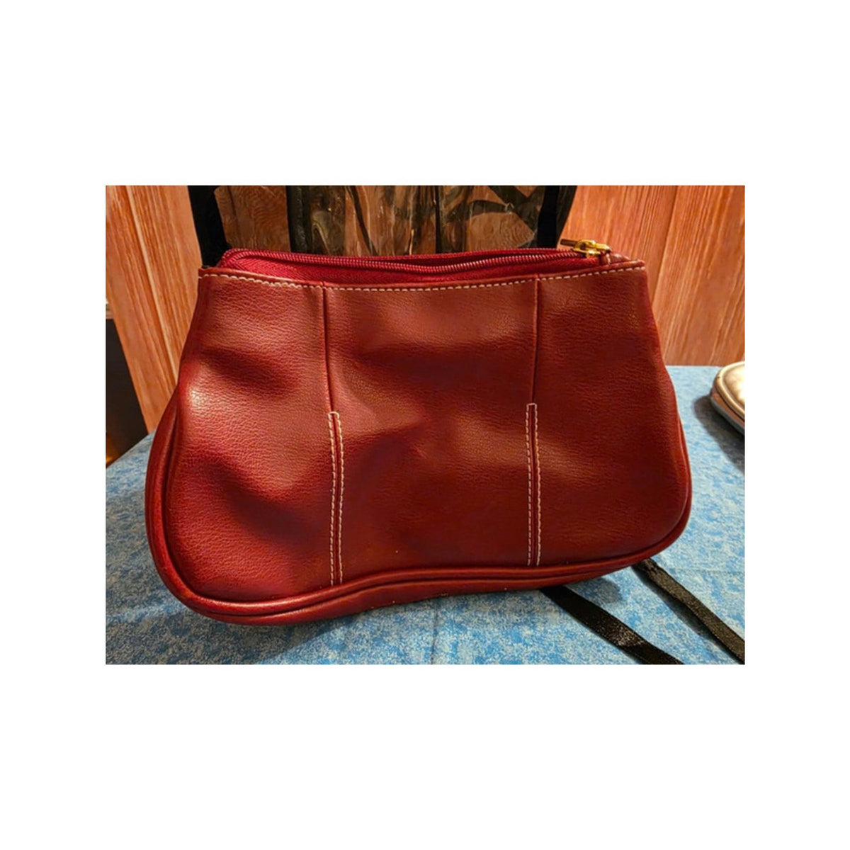 4 Cosmetic Bags Physicians Formula Silver Clear Corset Red Pouch Tan Drawstring