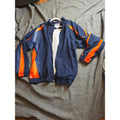 Russell Athletic Team Issue Windbreaker Warm Up Jacket XXL Navy Orange Mesh Line