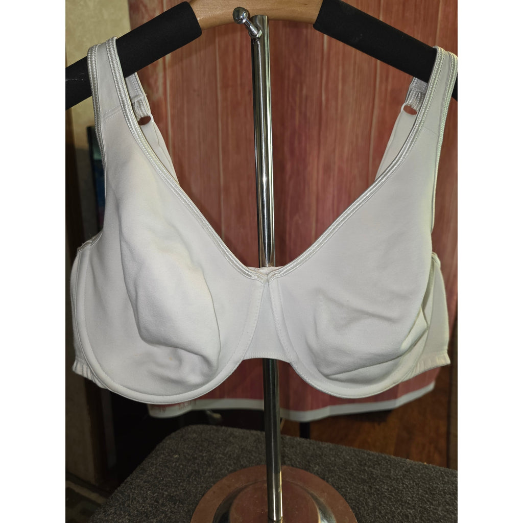 Cacique Lane Bryant White Balconette Bra 46C (MSRP $55)