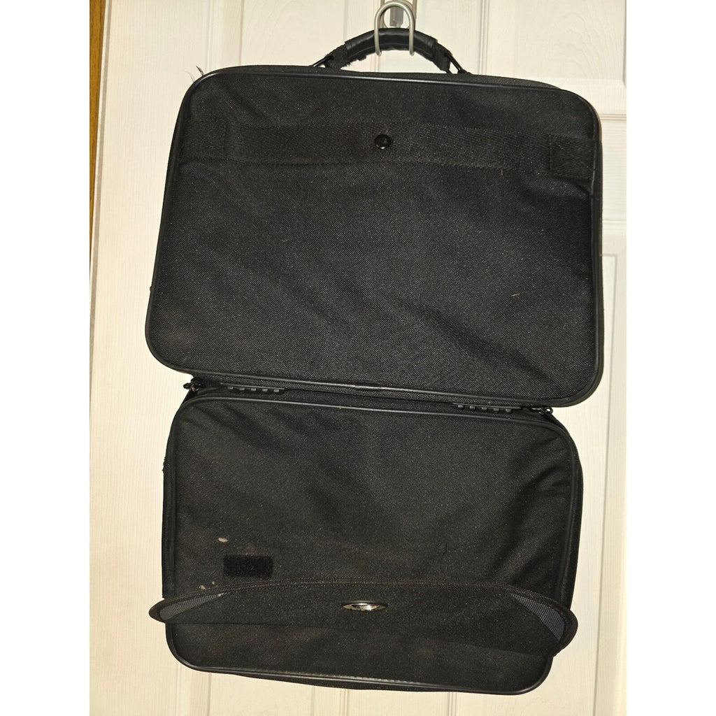 Black briefcase laptop bag