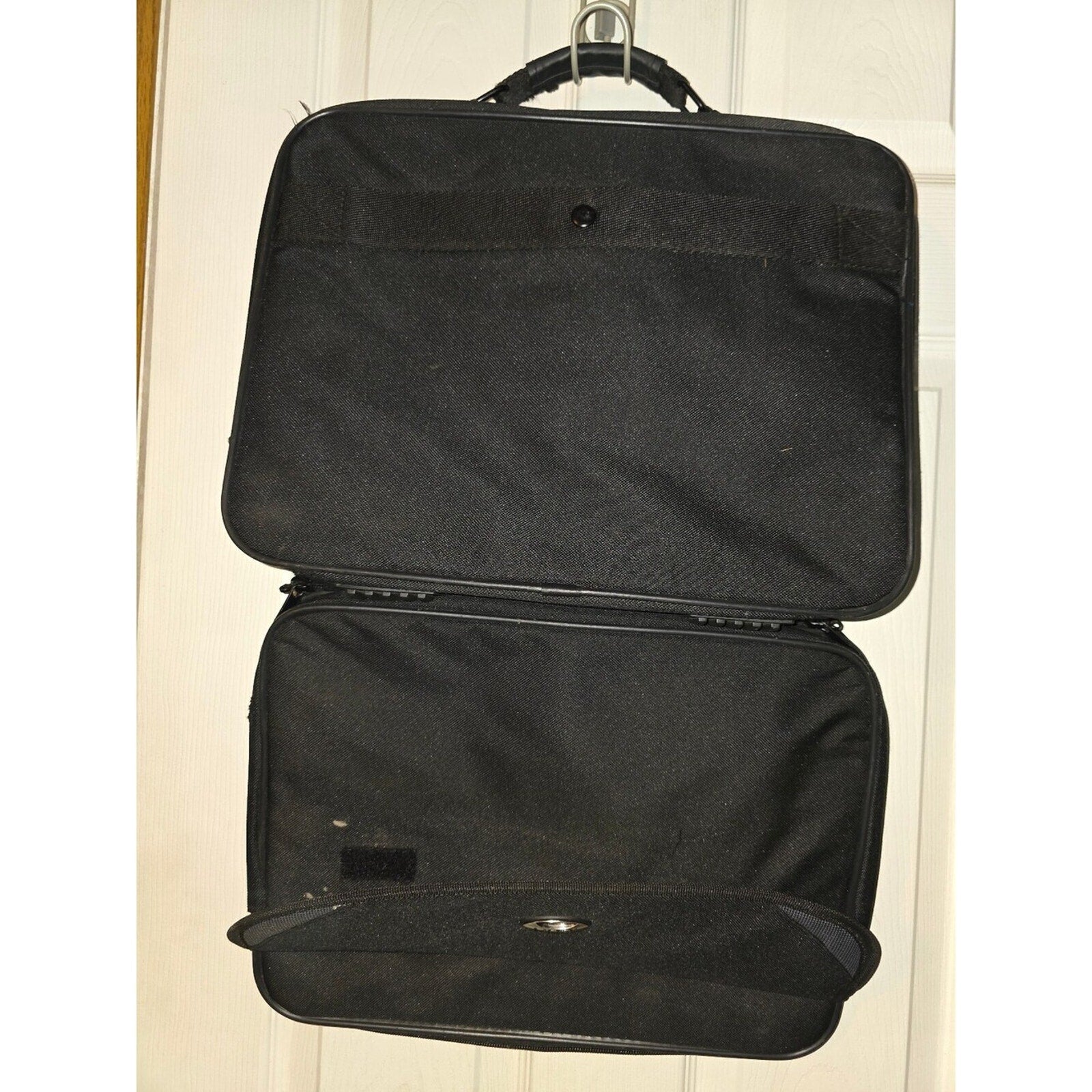 Black briefcase laptop bag