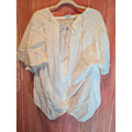 Carolina Colours Plus White Eyelet High Low Handkerchief Peasant Top 24 Cotton