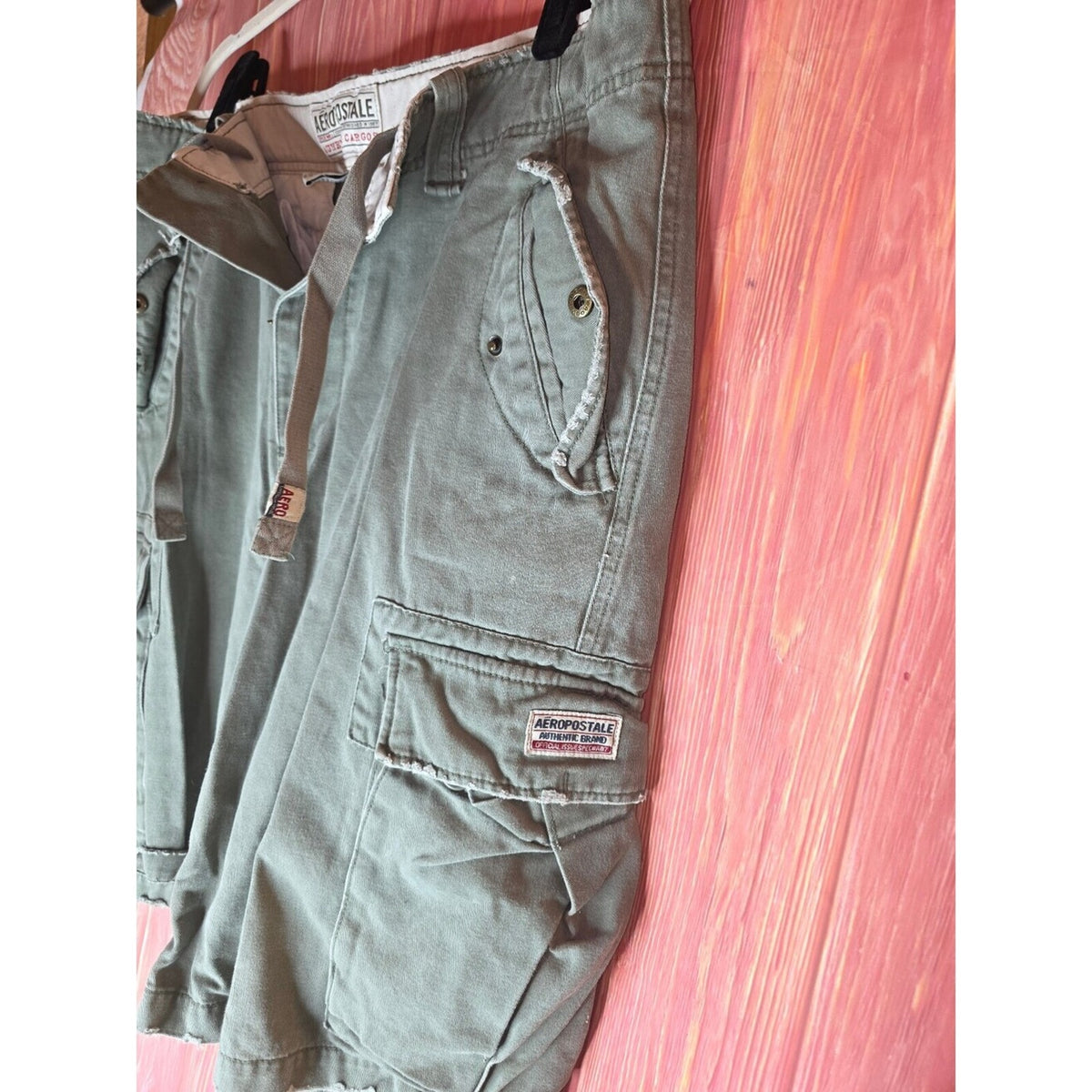 Aeropostale Authentic Cargos Men's Cargo Shorts Size 36 Green