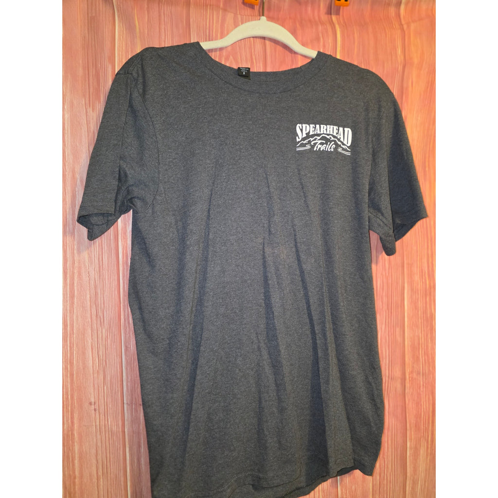 Trails VA Mens S Graphic T-Shirt Charcoal Heather Grey ATV UTV Offroad