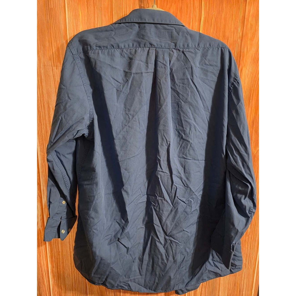 Giorgio Brutini Men's Blue Long Sleeve Button-Down Dress Shirt Size XL 17-17.5