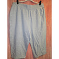 Just My Size Womens 3X 22W/24W Heather Grey Jersey Knit Capri Pants Lounge Pants
