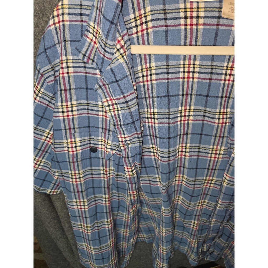 Better Break Blue Plaid Button-Up Shirt 2x