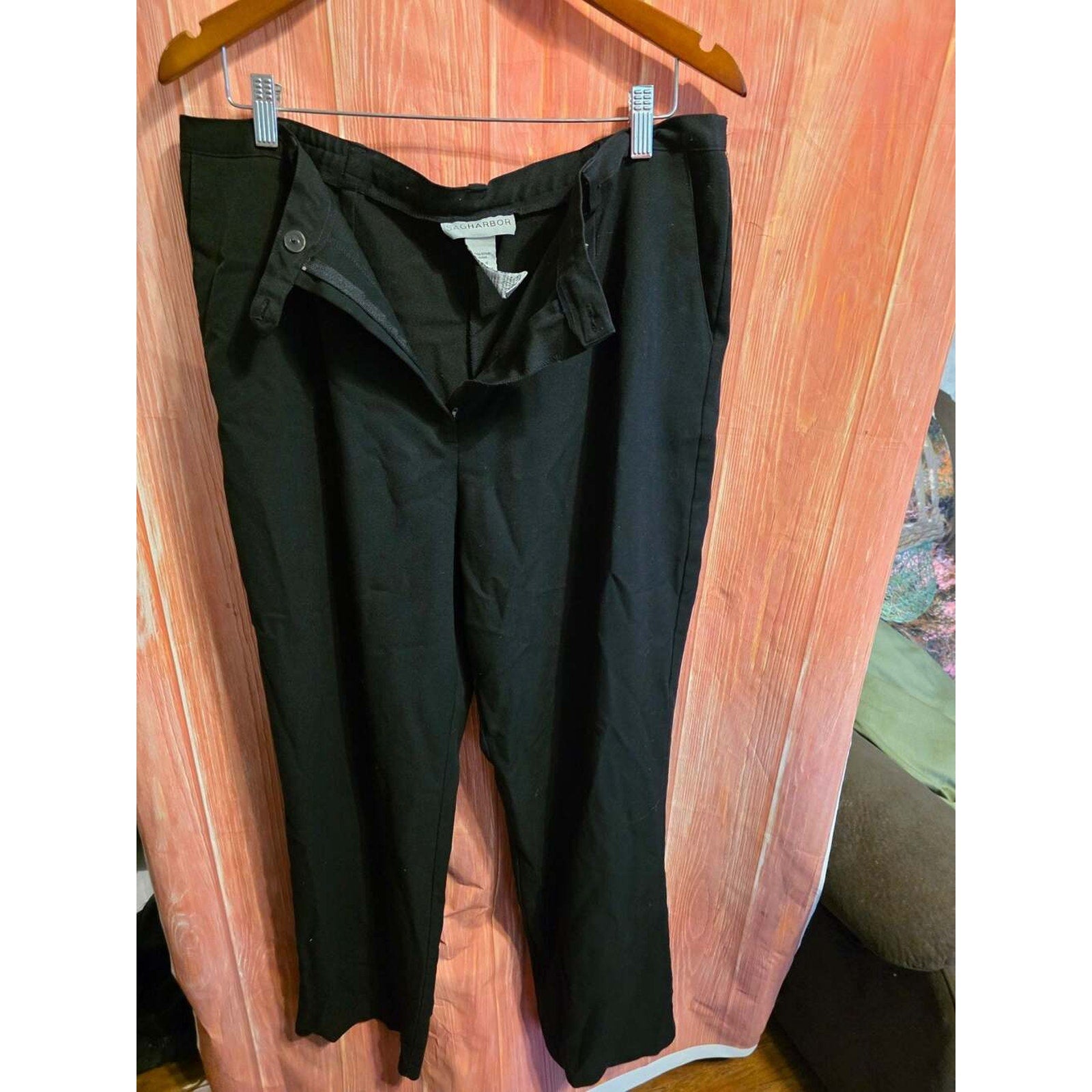 Sag Harbor Women's Black Dress Pants Size 16 Style R43060