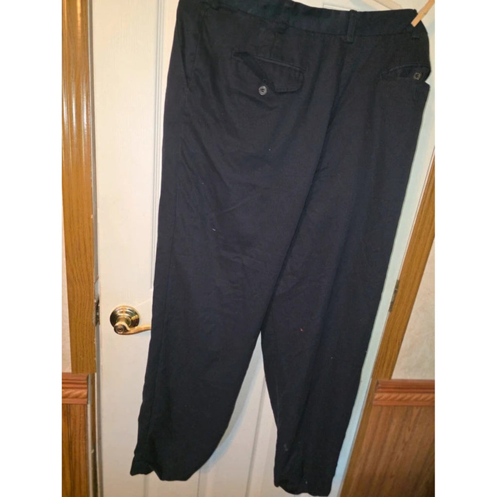 IZOD Mens Performance Golf Chino Pants 36x32 Navy Blue