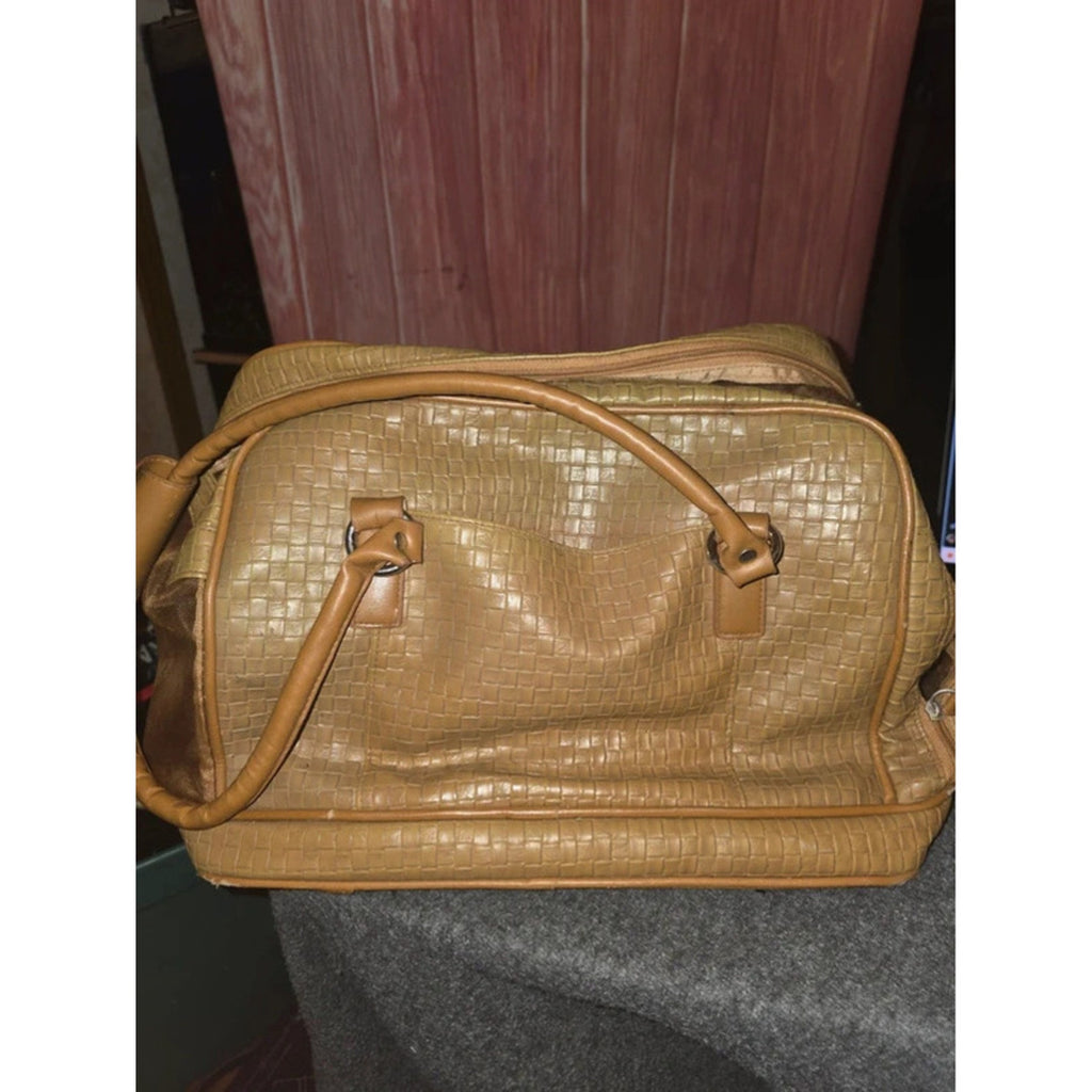 Companion Road Tan Beige Woven Pet Carrier Small Dog Cat Travel TLC Repurpose