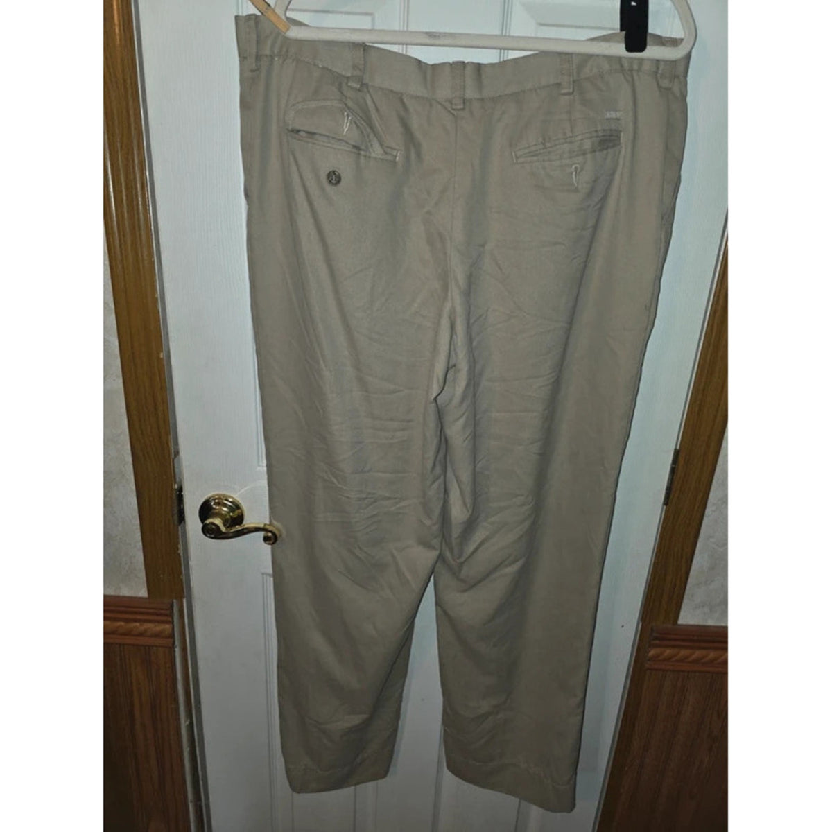 IZOD  Mens Performance Golf Chino Pants 36x32 Khaki Tan
