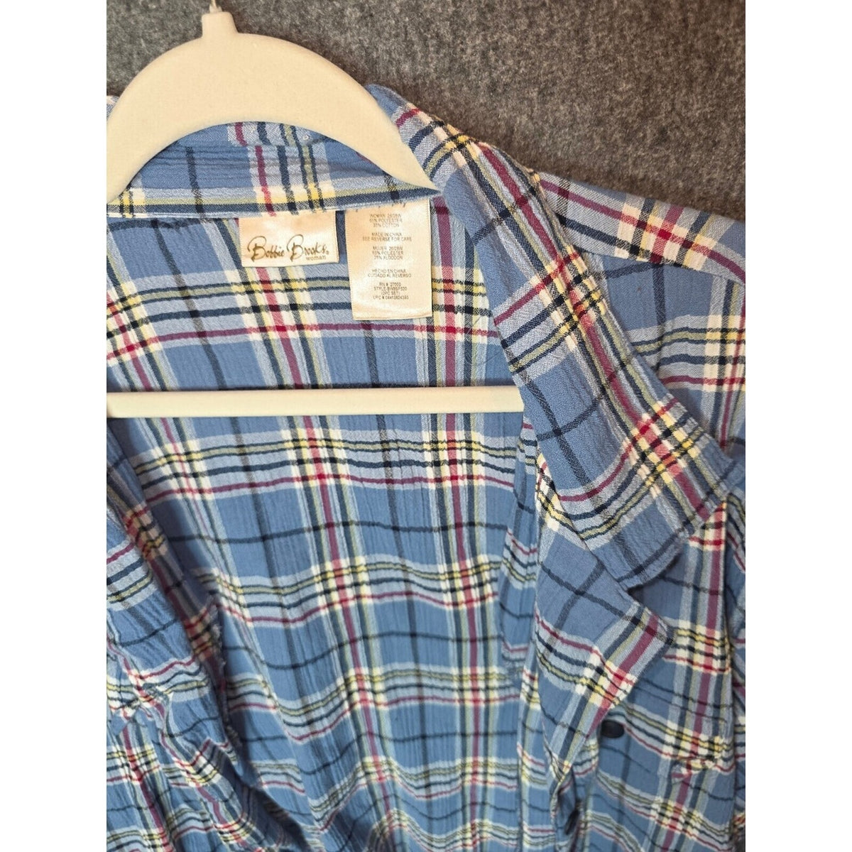 Better Break Blue Plaid Button-Up Shirt 2x