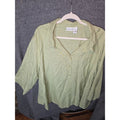 Fashion Bug Green Checkered Button-Up Shirt Size 30/32