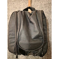 Hanging Travel Toiletry Bag Makeup Organizer Black Multiple Pockets Mirror Hook
