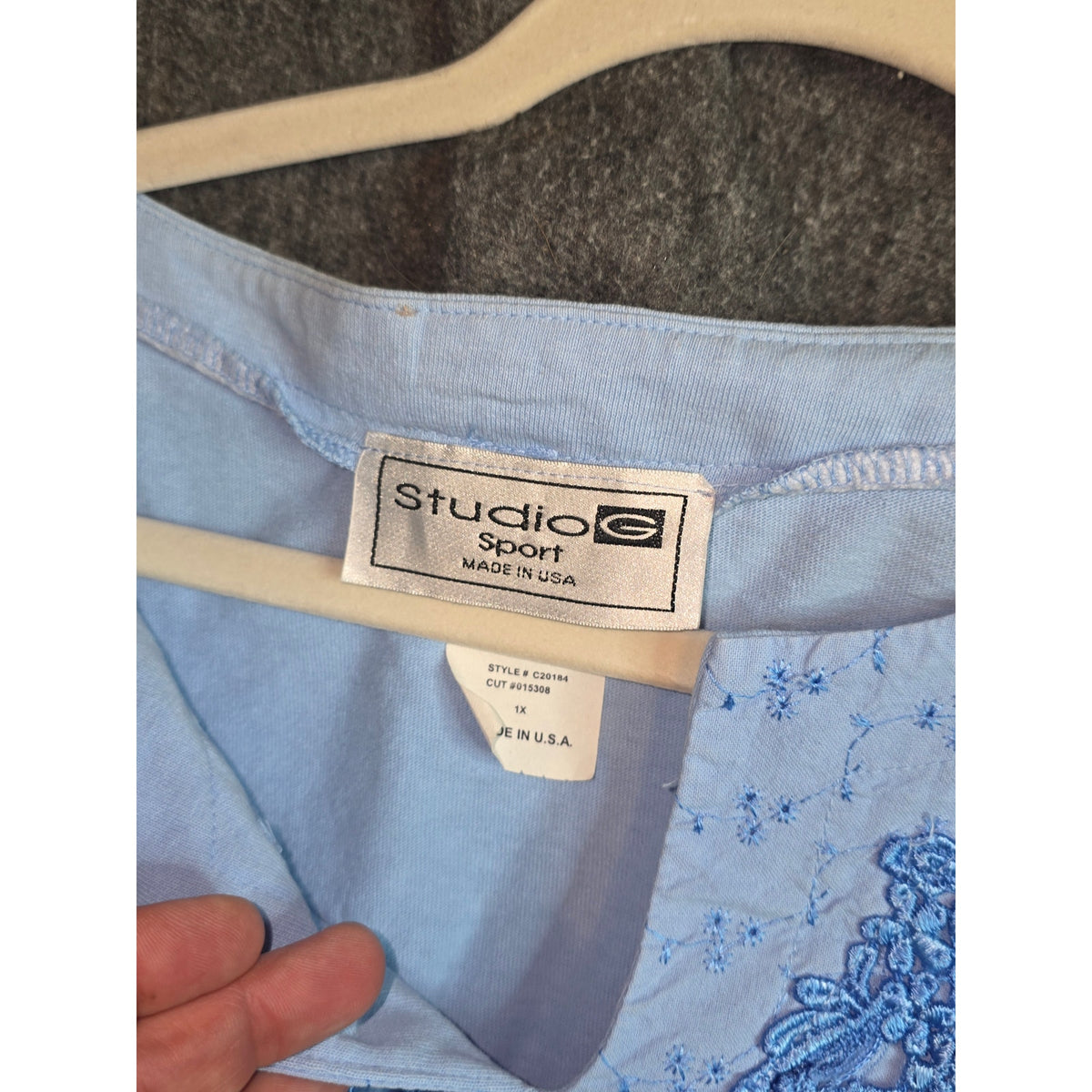 Studio G Sport Plus Size 1X Active Top Made in USA