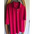 Sport-Tek Mens Size Large Hot Pink Moisture Wicking Short Sleeve Polo Shirt