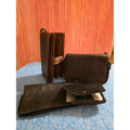 4 Vintage Leather Wallets Checkbook Organizer Snap Pocket Card Holder Set
