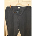Cato Dark Wash Stretch Denim Trousers 24WP Petite Wide Leg Slacks