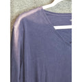 C.C. Hughes Navy Blue V-Neck Long Sleeve Top Size 1X - As-Is / Flawed