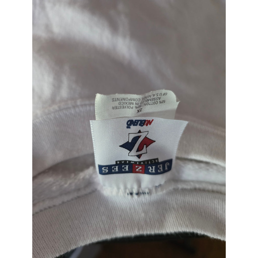 Jerzees NuBlend 2XL Crewneck Sweatshirts (2-Pack) - Red & White