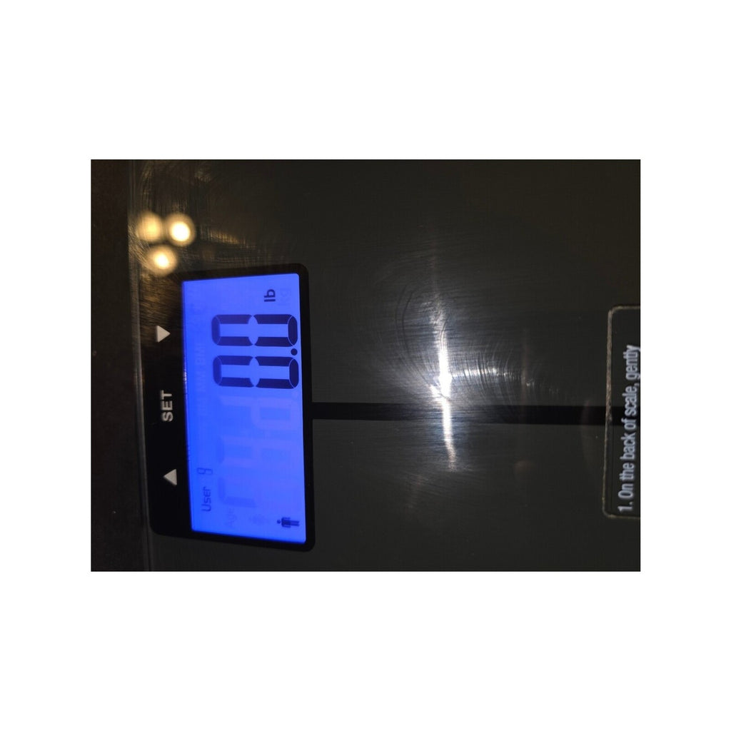 WW by Conair Bluetooth Body Analysis Smart Digital Bathroom Scale Black Glass