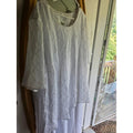 : Studio C Plus 26W White Short Sleeve Layered Textured Formal Mother of Bride