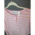 Russ Woman Pink Striped Button-Up Shirt Size 22/24
