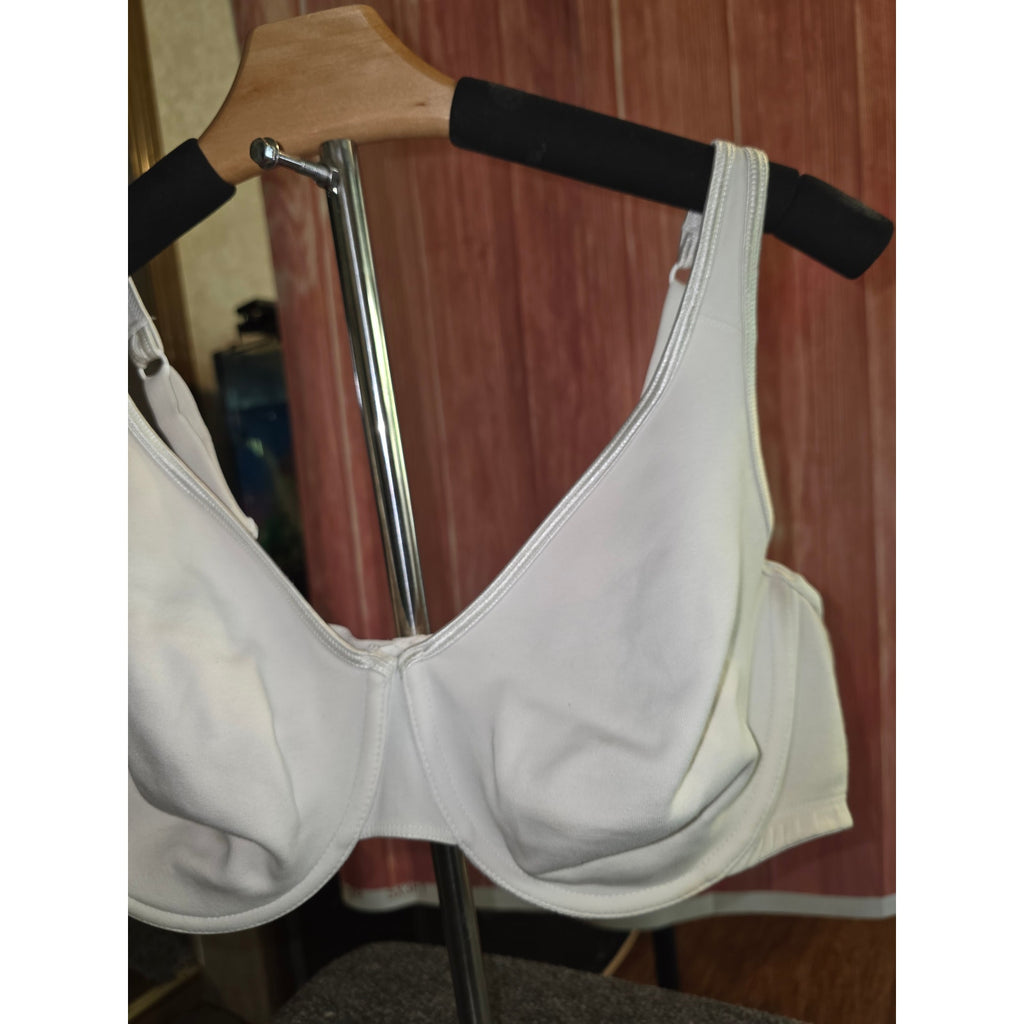 Cacique Lane Bryant White Balconette Bra 46C (MSRP $55)