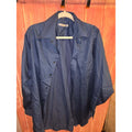 Geoffrey Beene Mens Blue Wrinkle Free Long Sleeve Dress Shirt Size 16.5 34/35