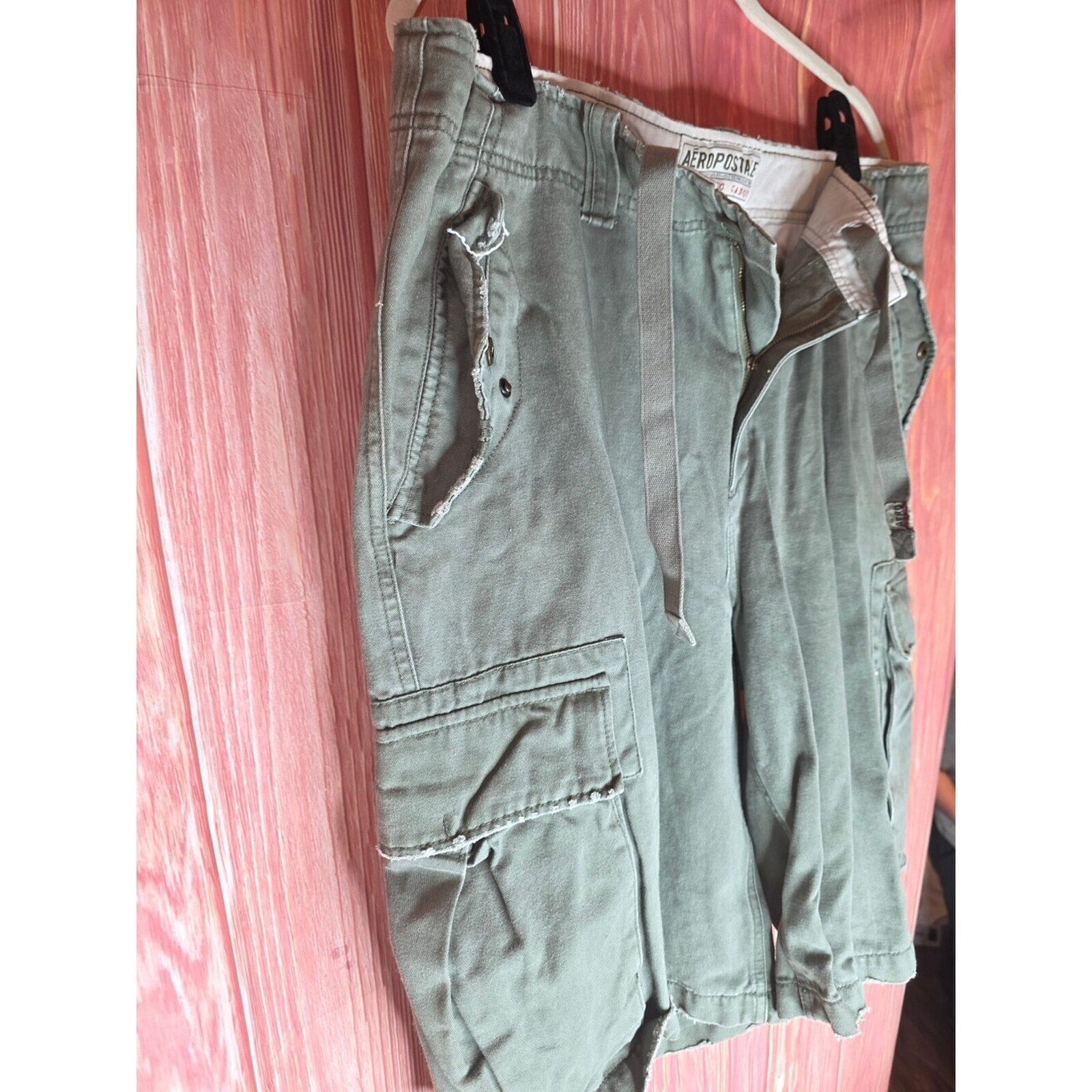 Aeropostale Authentic Cargos Men's Cargo Shorts Size 36 Green