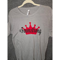 Bella+Canvas Gray #Farmstrong Graphic T-Shirt Medium