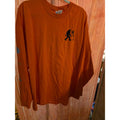 Jerzees Mountain View Lodge Booger Family Bigfoot Orange Long Sleeve T-Shirt